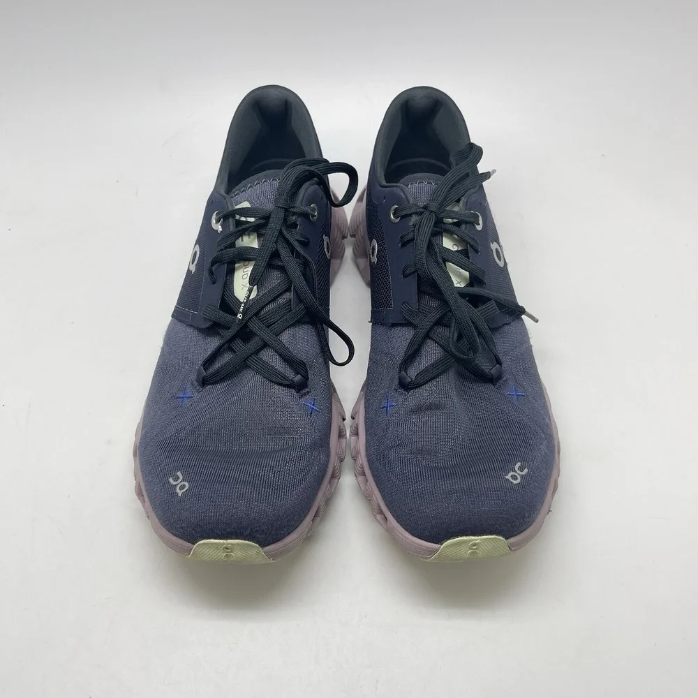 On Cloud X 3 Sneakers Womens 9.5 60.98689 Purple Running Athletic‎ Gym Shoes